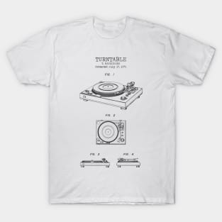 TURNTABLE patent T-Shirt